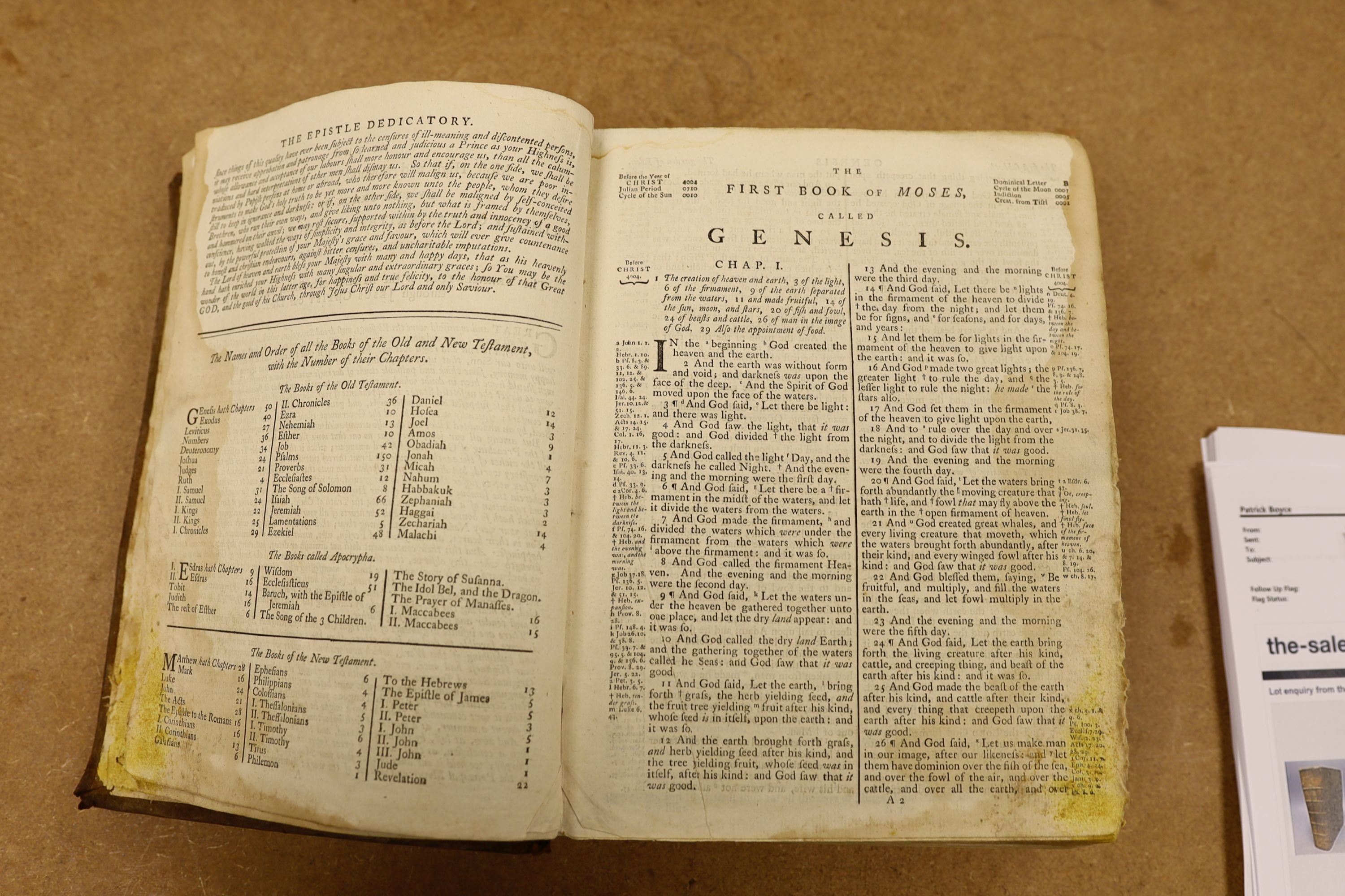 A Family Bible, 1789